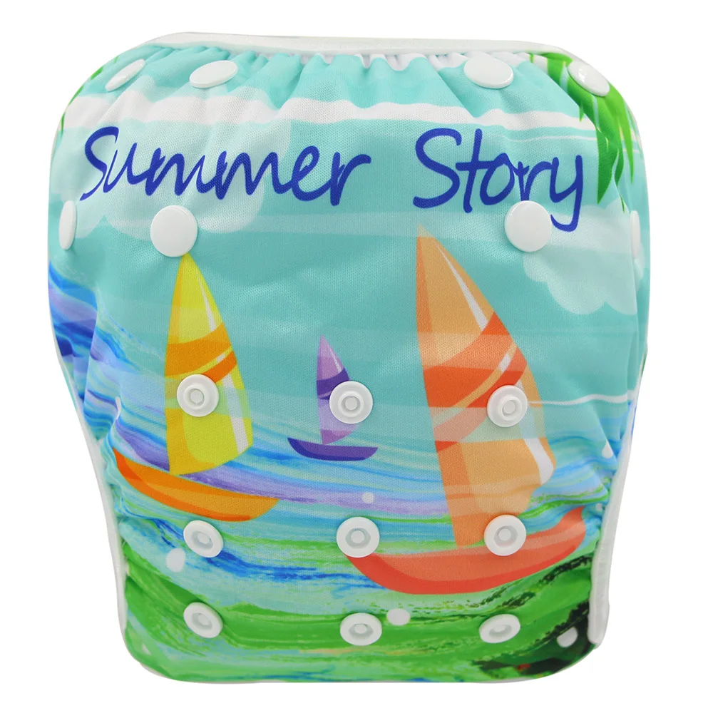 Eco-Friendly Reusable Adjustable Baby Swim Diaper - Soft, Breathable, and Waterproof Swimwear