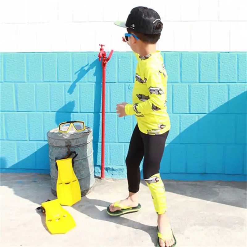 Boys' Swimsuit Whole Body Rash Protection UV Protection 3-11y