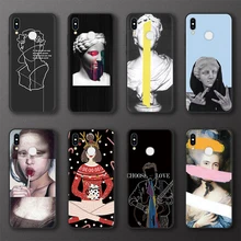 Скульптурный ТПУ мягкий чехол для huawei P20 P30 Pro P8 P9 P10 Lite P Smart Mona Lisa для huawei mate 20 30 10 Lite Pro Чехол