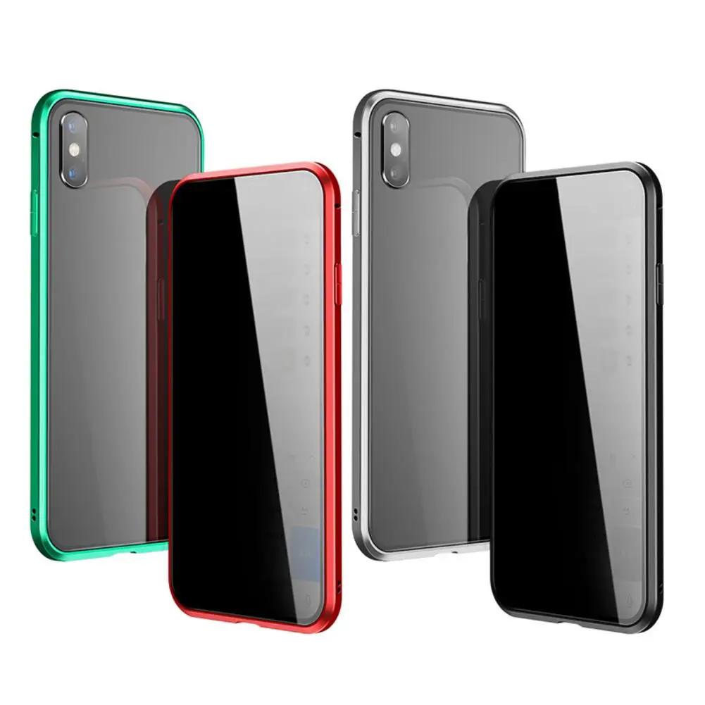

Anti-Peep Magnetic Phone Case for Apple iPhone XS Max/ X/ XS/ XR Protection Shell for iPhone 7/8 Plus 7/8 Tempered Glass Cover