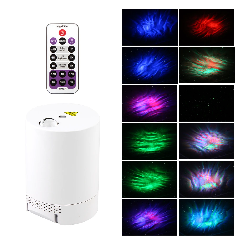 mi motion activated night light 2 Night Light Starry Sky Projector Water Wave Lamp LED Star Music Rotating Remote Control Bedroom Bedside Lamp cat night light