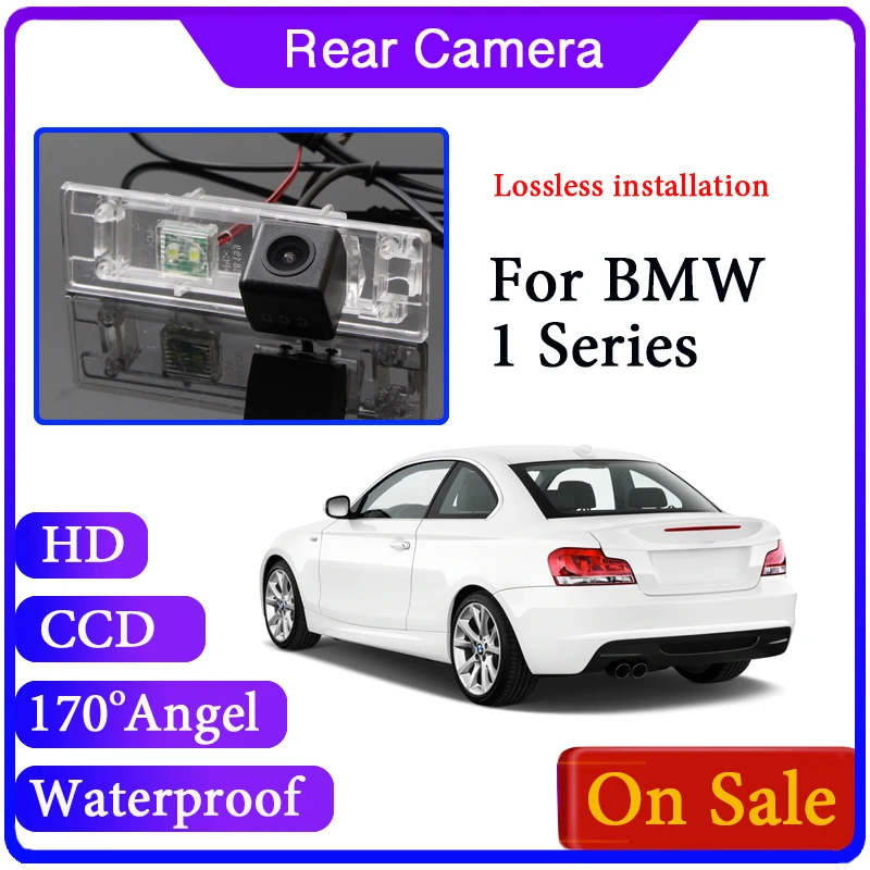 For BMW 1 Series M1 E81 E82 E87 E88 F20 F21 120i 125i 2004~2019 Rear Look View Wide Angle Camera fhcfgj