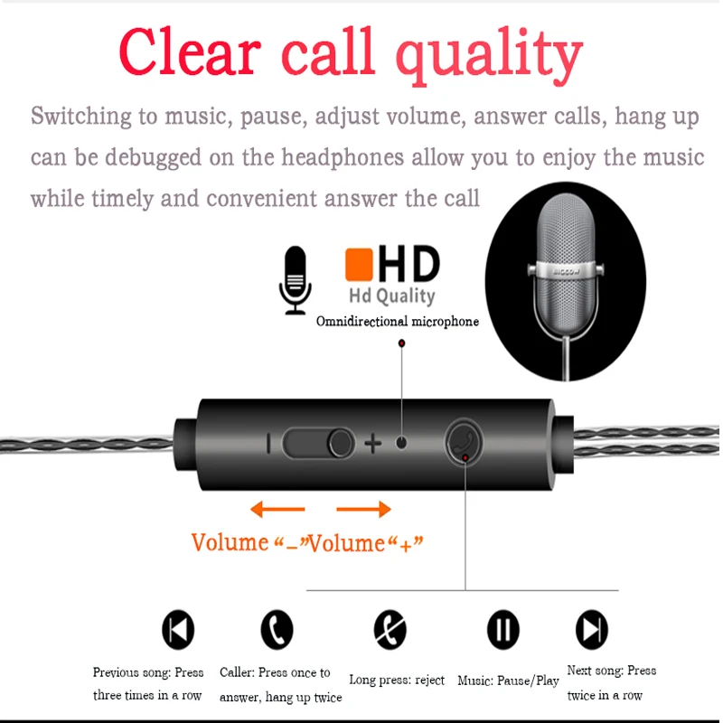 3 5mm Wired Headphones In Ear Gameing Earphone Music Headphones Sports Earphones Wired Call Dtereo Mic With Volume Adjustment Earphones Headphones Aliexpress