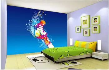 

3d wall murals wallpaper for living room Skateboarding olympics tv background home decor photo wallpaper for walls 3 d