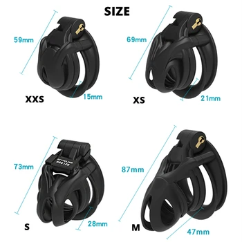 CHASTE BIRD 2021 New Python V7.0 3D EVO Cage Mamba Male Chastity Device Double-Arc Cuff Penis Ring Cobra Cock Adult Sex Toys 5