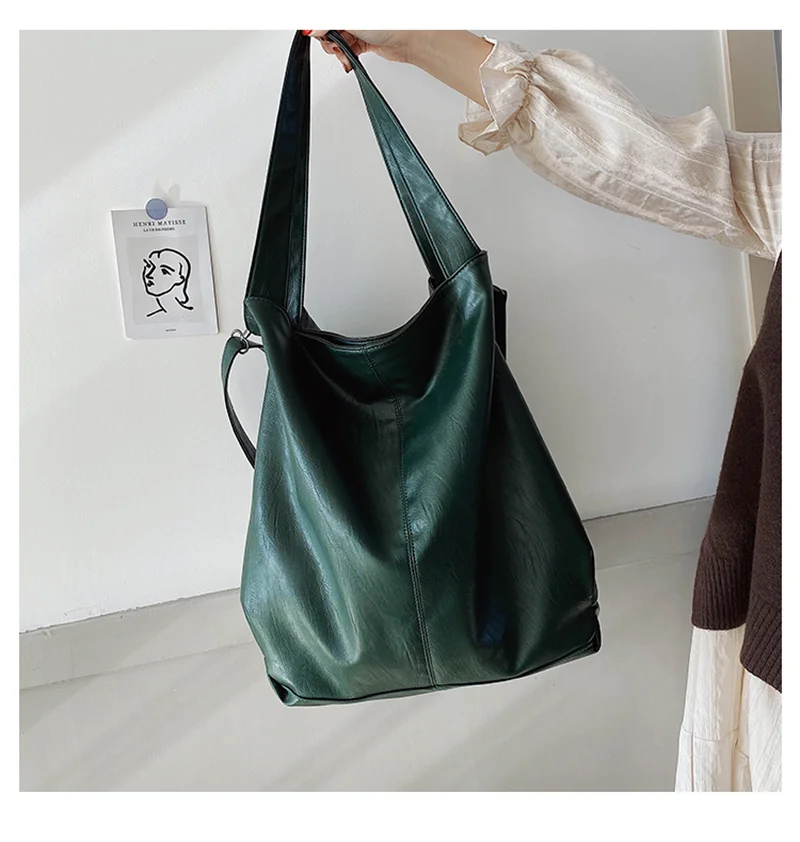 Large Capacity Black Shoulder Bag Female Luxury Soft Leather Messenger Bag Big All Match Handbags Women Brand Crossbody Bag Sac -Hc57d48f191a4466ea653fb99c11793b41