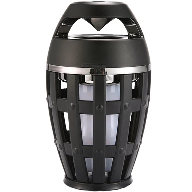 2In1 Flame Atmosphere Lamp Light Bluetooth Speaker Portable Wireless