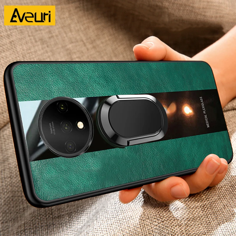 Magnetic Car Holder Phone Case For OnePlus 8T 8 Pro 7T 7 Luxury Leather One Plus 8Pro T 6 6T Cover | Мобильные телефоны и