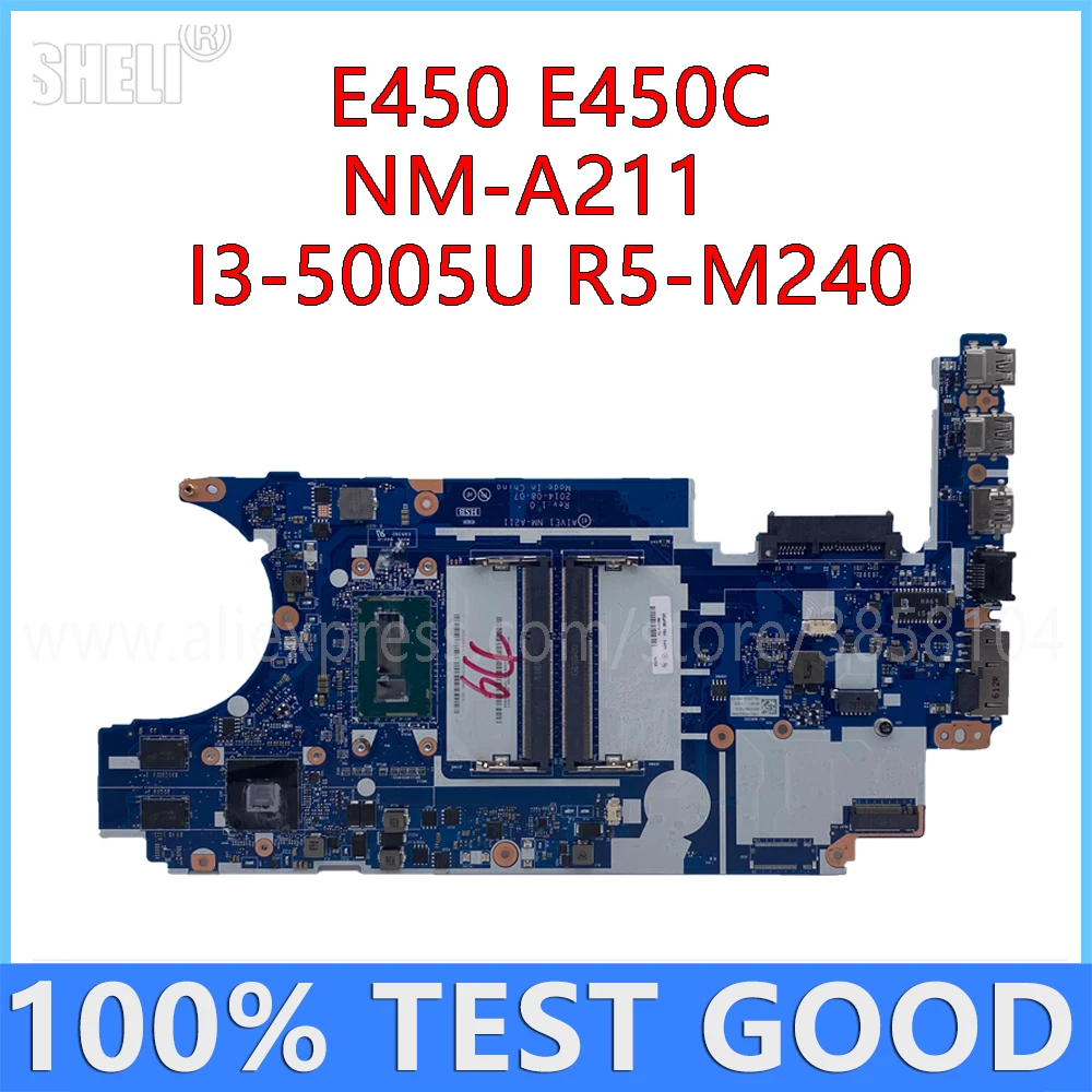 

For Lenovo ThinkPad E450 Laptop Motherboard With I3-5005U CPU R5-M240 NM-A211 00UP293