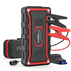 YABER – Démarreur de saut de voiture à courant de pointe 1600 A/20000 mAh, batterie de charge automatique, pour tout gaz et 7L diesel 