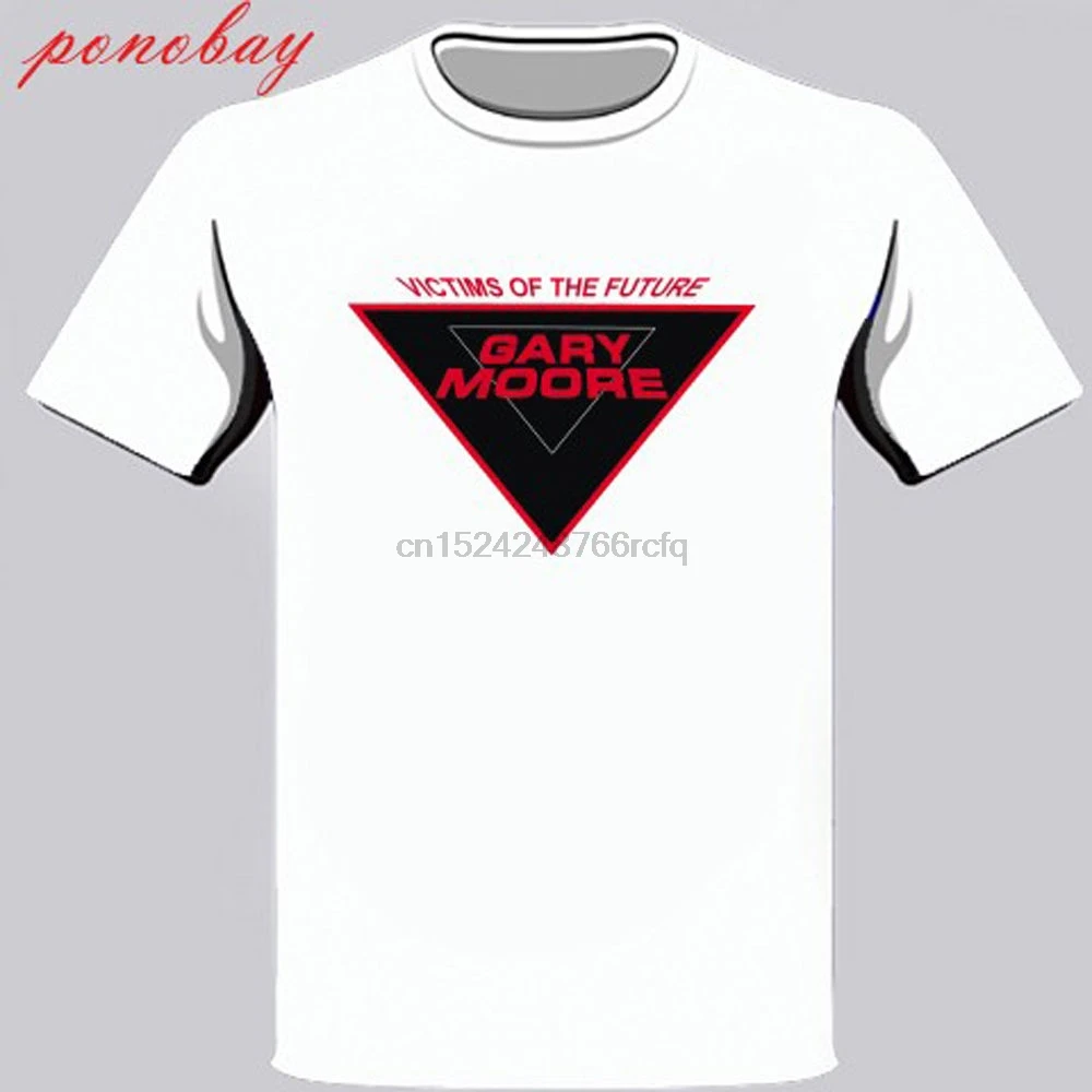 Gary Moore Victims of The Future Men White T-Shirt Size S M L XL 2XL 3XL | Мужская одежда