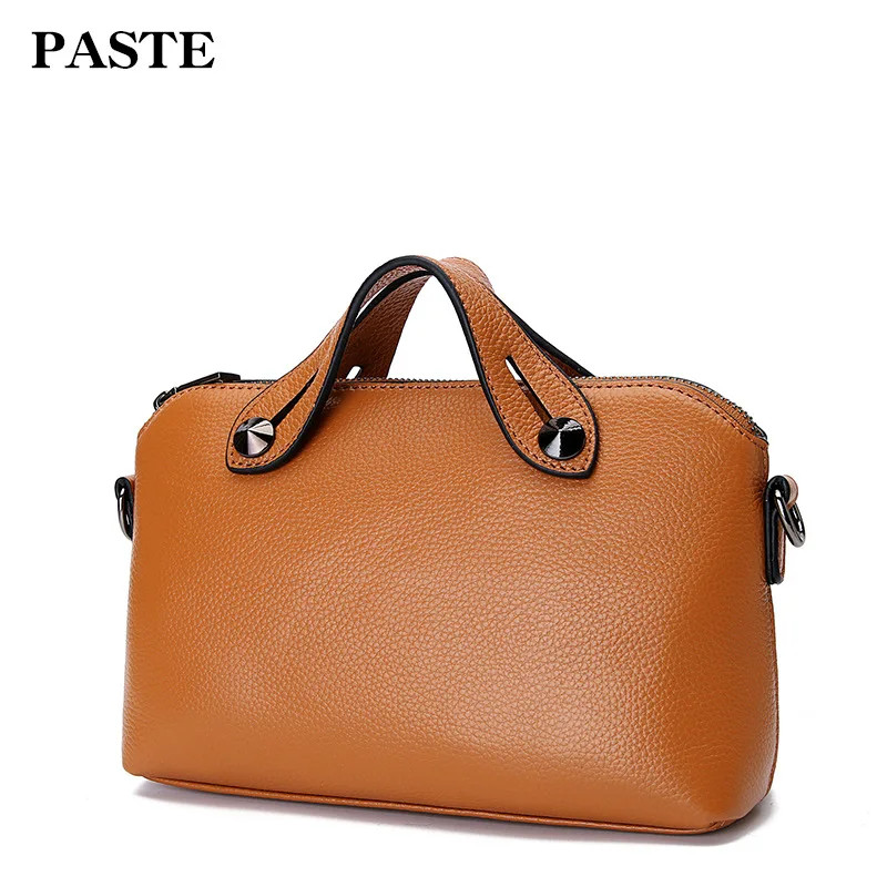 

2019 Spring And Summer New Style Shoulder Women's Bag Full-grain Leather Hand Shoulder Bag Trend WOMEN'S Leather Bags 2002