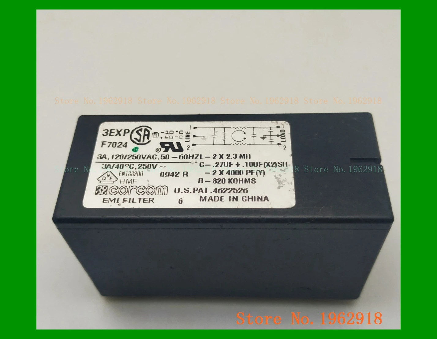 

3ExP F7024 3A.120/250VAC.50-60HZL-2 2.3MH