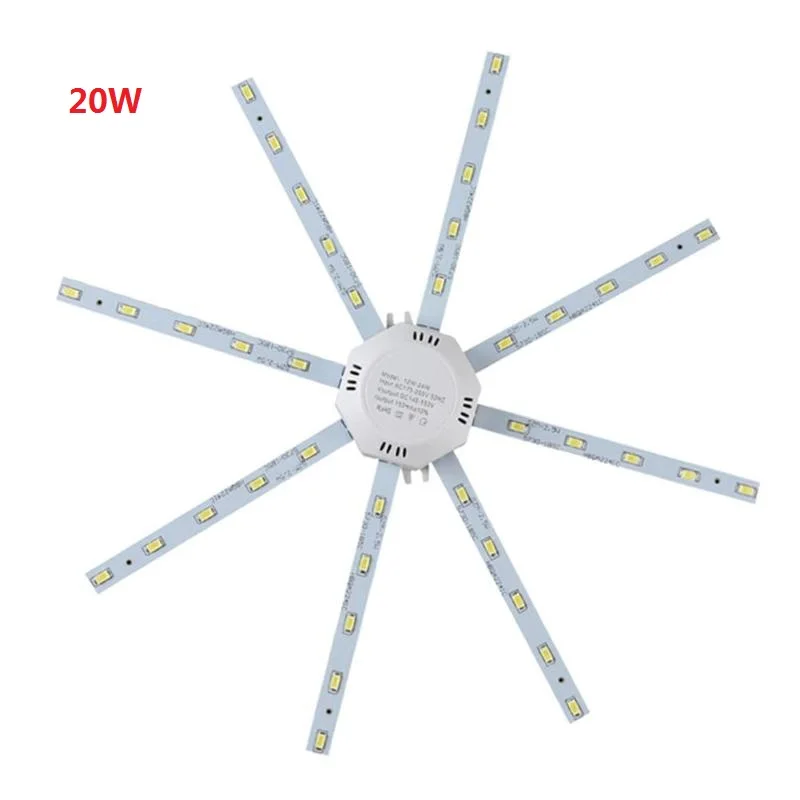 20W 220V 56LED потолочный Панель светильник 12/16/20/24 Вт 500LM в форме осьминога Крытый Спальня потолочная панель для жилого фургона Ночной светильник Модуль панель округлая панель с лампочками - Испускаемый цвет: 20W