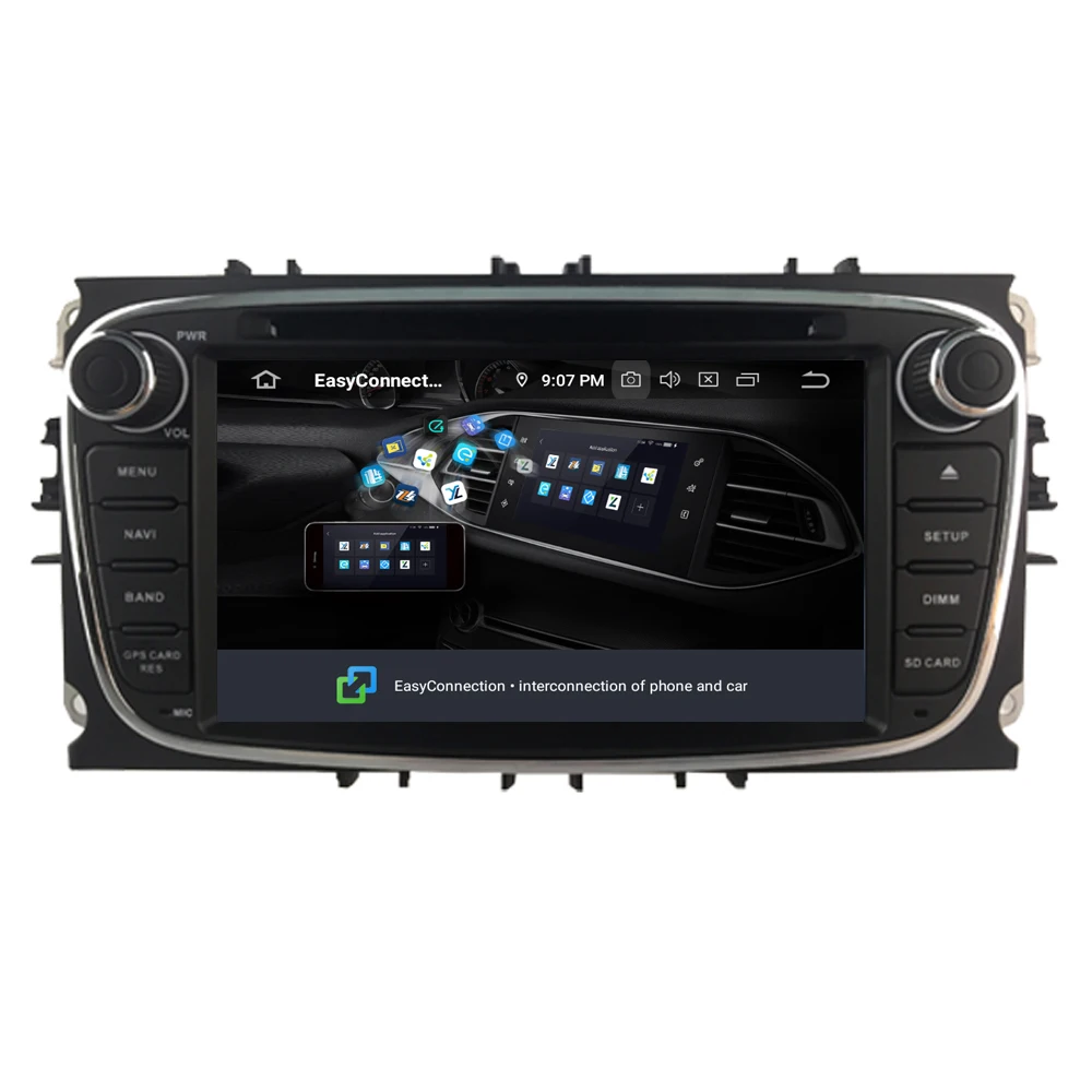 RoverOne для Ford Focus 2 Mondeo Kuga S max C MK2 Android 10 0 сенсорный экран автомобильный DVD GPS навигация