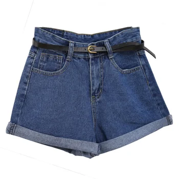 

Euro Style Women Denim Shorts Vintage High Waist Cuffed Jeans Shorts Street Wear Sexy Shorts For Summer Spring Autumn