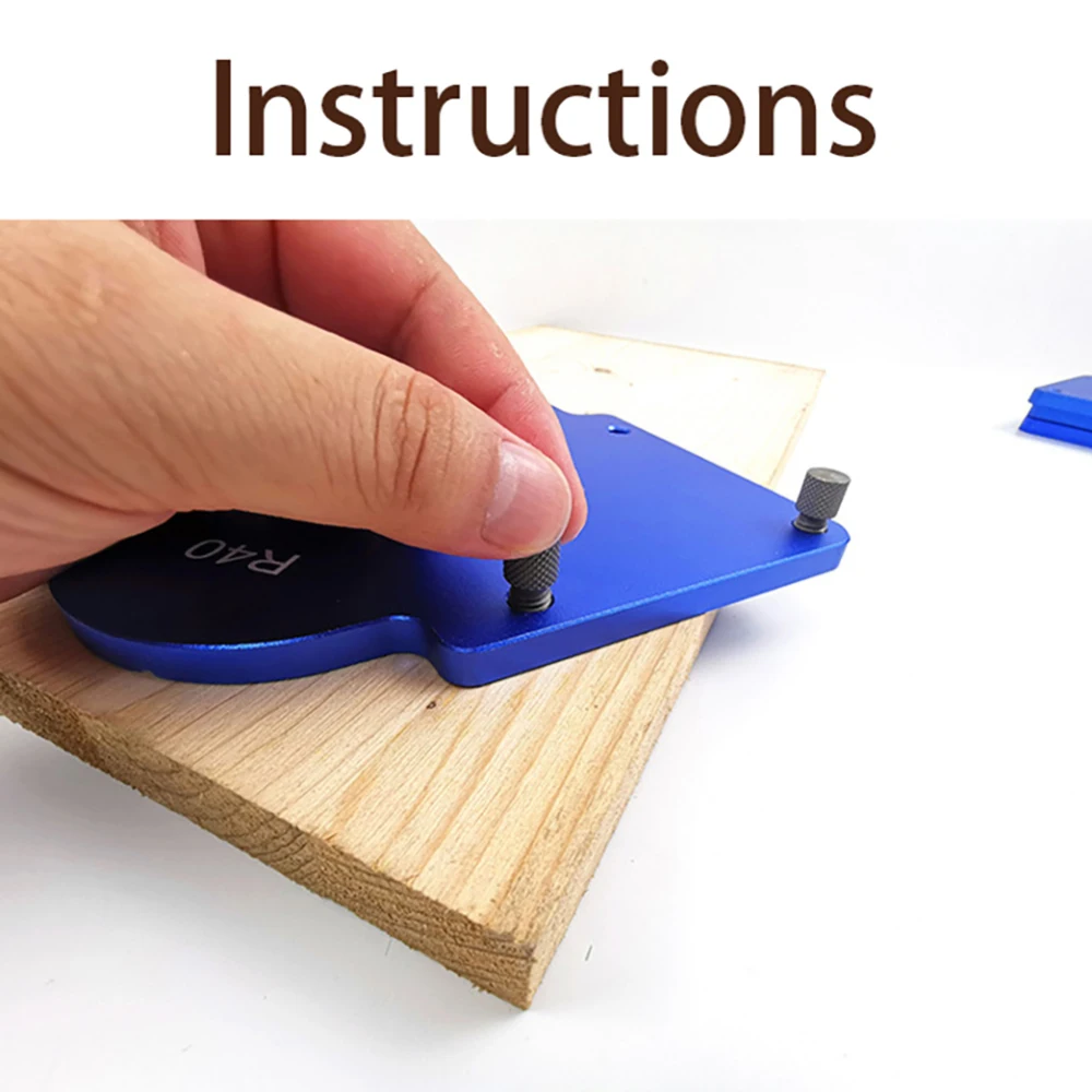 

Practical Router Table Corner Jig Radius Chamfer Profile Template for Professional Efficient Woodworking Trimming Tools