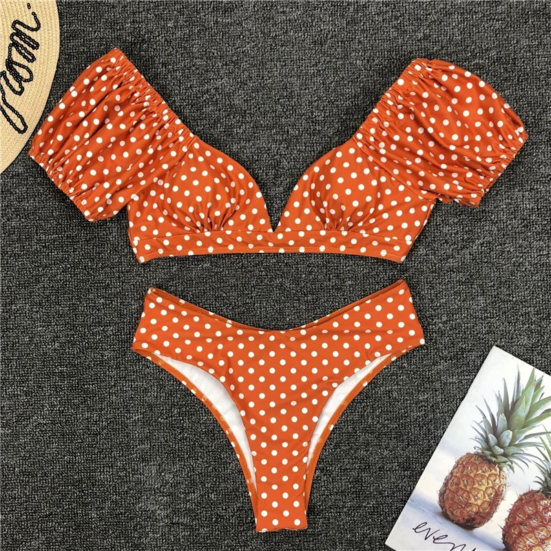Bikinis Women Plaid Swimsuit Ruffles Swimwear Bathing Suits Female Biquinis Set Women Deep V Bikinis 2020 Sexy Swimming Suit S-L