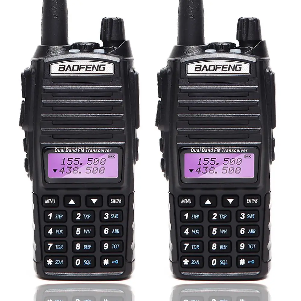 BaoFeng UV-82T трехдиапазонный 136-174/220-260/400-520 МГц 2 шт антенны 2-PTT Amatuer Ham портативная рация