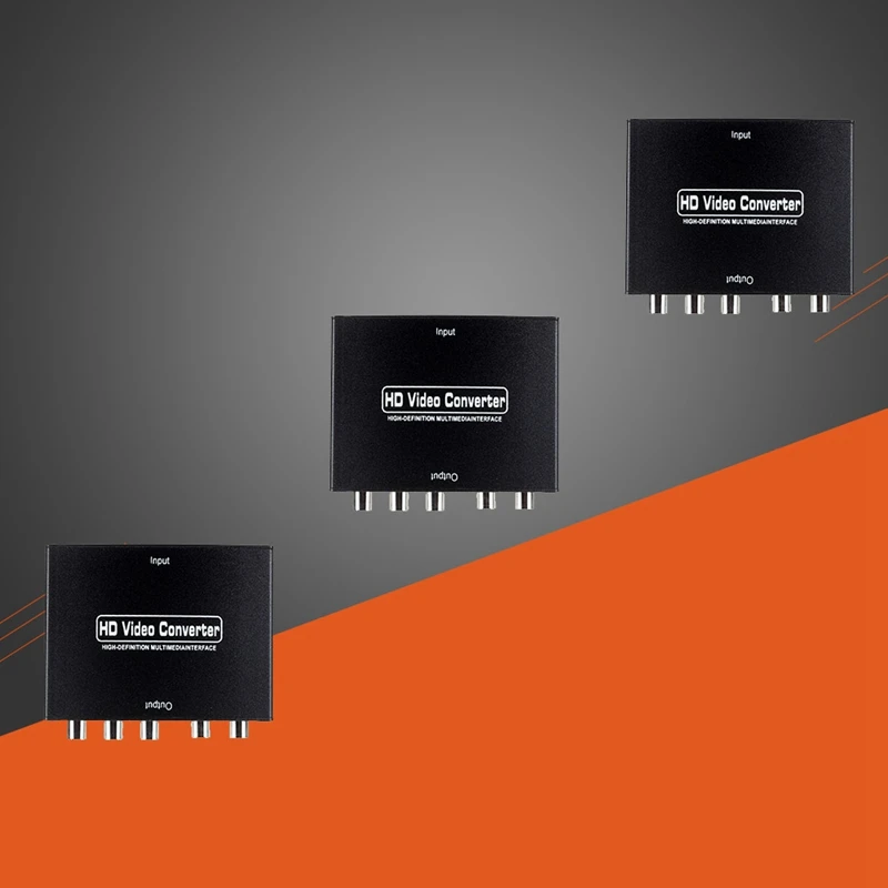 1080P HD прозрачный HDMI К YPBPR компонентный преобразователь RGB компонент(YPbPr) видео+ R/L аудио адаптер конвертер