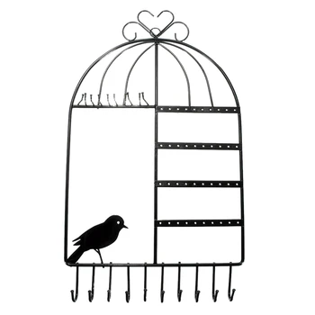 

New Birdcage Wall Holder For Jewellery Necklace Earrings Bracelet Display