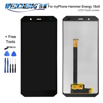 

Black For myPhone Hammer Energy 18x9 LCD Display+Touch Screen Assembly High Quality Digitizer Glass Panel Replacement+Tools