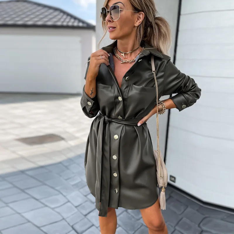 Рисунок 2 - Женское платье из ПУ кожи