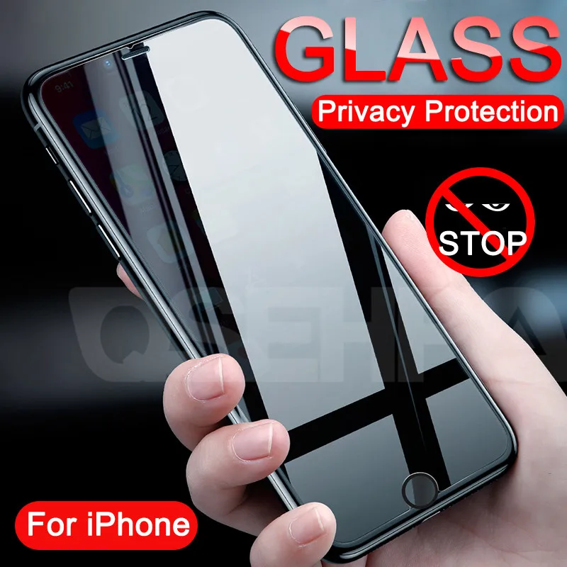 

9H Privacy Protection Film Tempered Glass For iPhone 8 7 6 6S Plus Screen Protector For iPhone X XR XS Max 5 5S SE Glass case