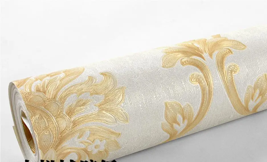papel де parede 3D стерео Европейский Дамаск обои большой красный теплый спальня гостиная Инженерная ТВ фоновые обои