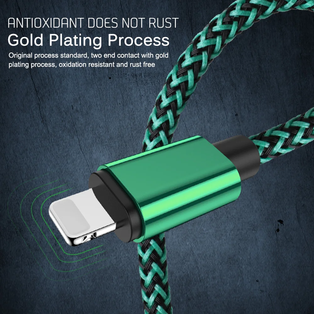 2 м 3 данных USB зарядное устройство кабель для iPhone 11 Pro XS Max X XR 6 S 7 8 Plus 5 5S iPad Mini Air