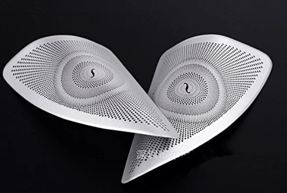 

Silver A Pillar Speaker Frame Cover for 2015-2019 Mercedes GLE Coupe GLE350 GLE400