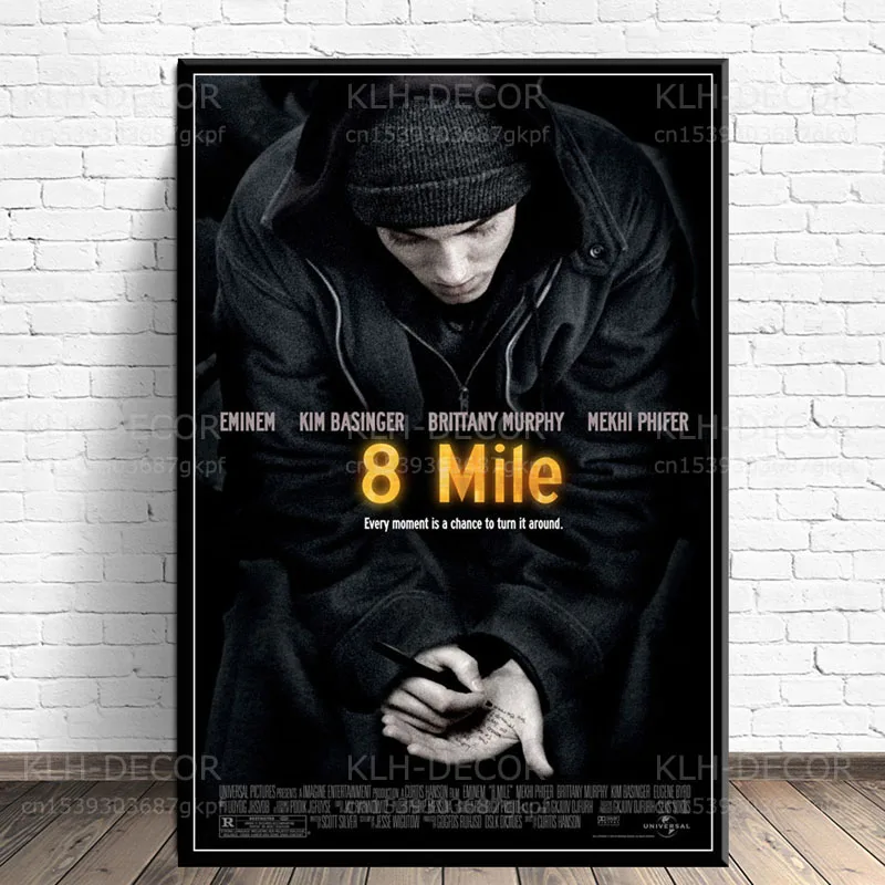 Eminem Poster, Eminem Canvas, Eminem Decor, Eminem Wall Art, 8 Mile Poster,  Eminem Hip Hop Print 