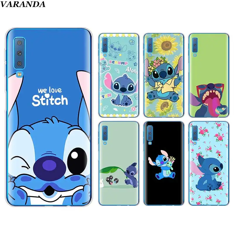 

Cute Cartoon Lilo Stitch Case for Samsung Galaxy A50 A70 A20e A80 A60 A40 A30 A20 A10 S A9 A7 2018 Silicone Coque Phone Fall