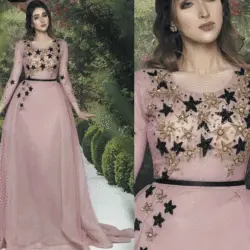 SuperKimJo Длинные рукава вышитые бисером платья для выпускного вечера 2020 vestido de festa Арабский Дешевые элегантное выпускное платье халат De Soiree