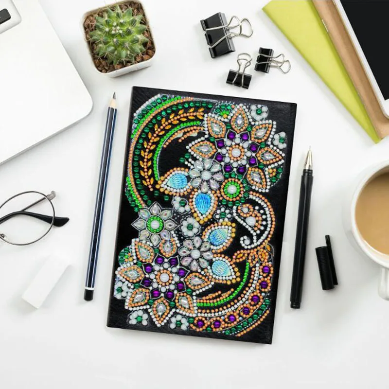 

Diamond Painting Cross stitch Accessories Mandala Notebook Special Shaped Diary Book Diamond Embroidery Tool A5 Mosaic Gift