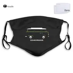 Campers Van Transporter Classic Car Face Mask Filter Pocket Cloth Reusable Washable