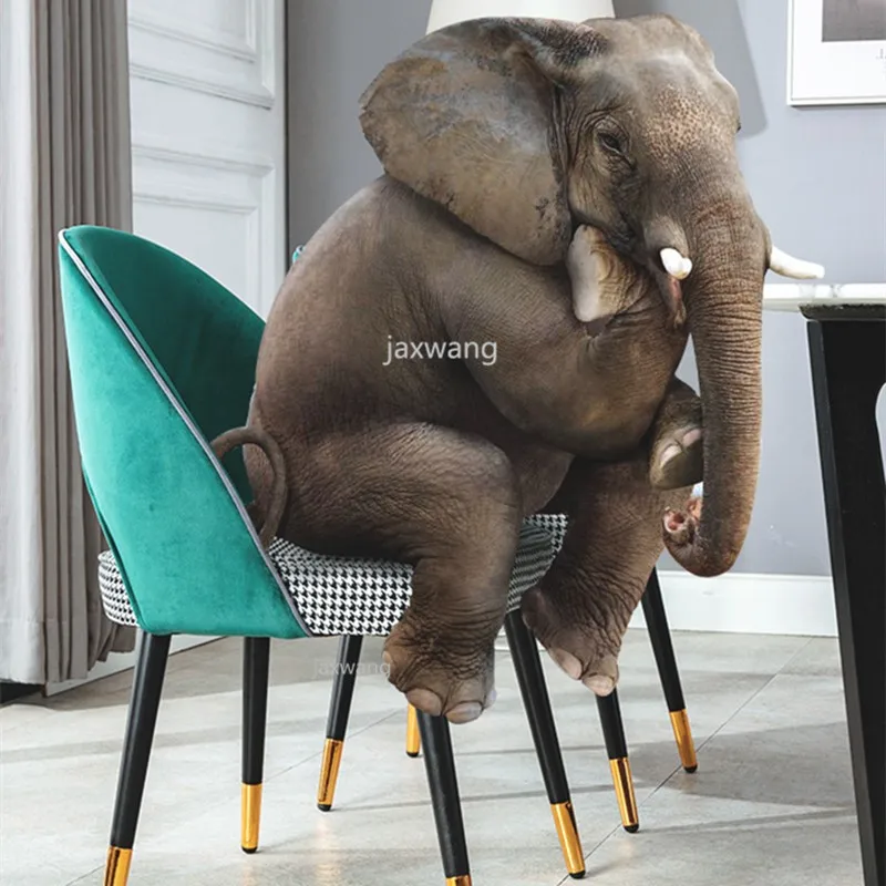 

Modern Minimalist Dining Chair Nordic Fabric Back Customized Sofa Coffee Shop Tea Shop Chairs Lounge Chair Living Room Chair