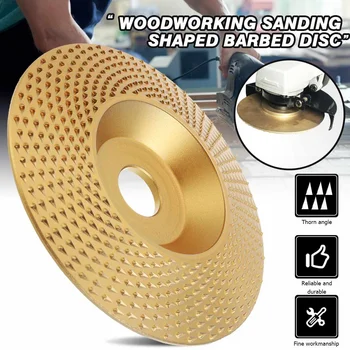 

Professional 16mm Bore Extreme Shaping Disc Tungsten Carbide Wood Sanding Carving Tool Abrasive Disc Tools for Angle Grinder