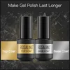 ROSALIND Gel Polish 7ML Top Coat UV Lamp Gel Soak Off Reinforce Long Lasting Nail Art Manicure Gel Lak Varnish Primer Lacquer 3