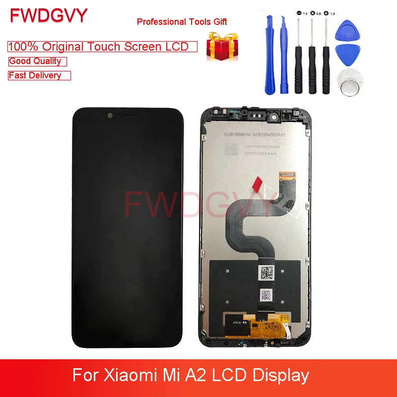 

Original 5.99â€ LCD Display For XIAOMI Mi A2 Digitizer 10 Touch Screen Replacement Repair Parts