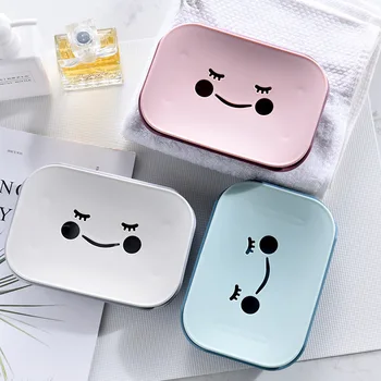 

Household Soap Box Thickened Large Draining Soap Box with Compartment Shape Soap Box