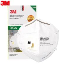 25 шт./лот, 3 м, 9002 в, Пылезащитная маска PM 2,5, противотуманные маски против гриппа, дыхательный клапан для взрослых, KN90, безопасный респиратор для твердых частиц