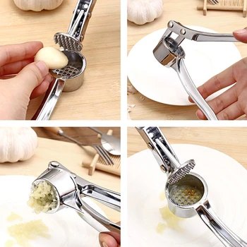 

Imitating Stainless Steel Garlic Press Crusher Kitchen Cooking Vegetables Ginger Squeezer Masher Handheld Ginger Mincer Tools