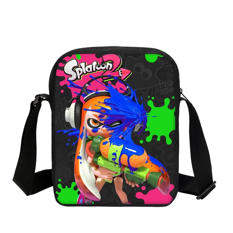 Splatoon 2 Мультяшные женские сумки маленькие школьные сумки на плечо кошелек для девочек игра Аниме дорожная сумка для мальчиков сумка через плечо Messenegr
