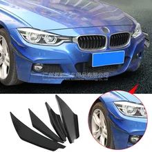 Передний бампер спортивный воздушный нож Автомобильный Универсальный реактивный черный клинок дефлектор воздушный нож передний окруженный передний бампер спойлер