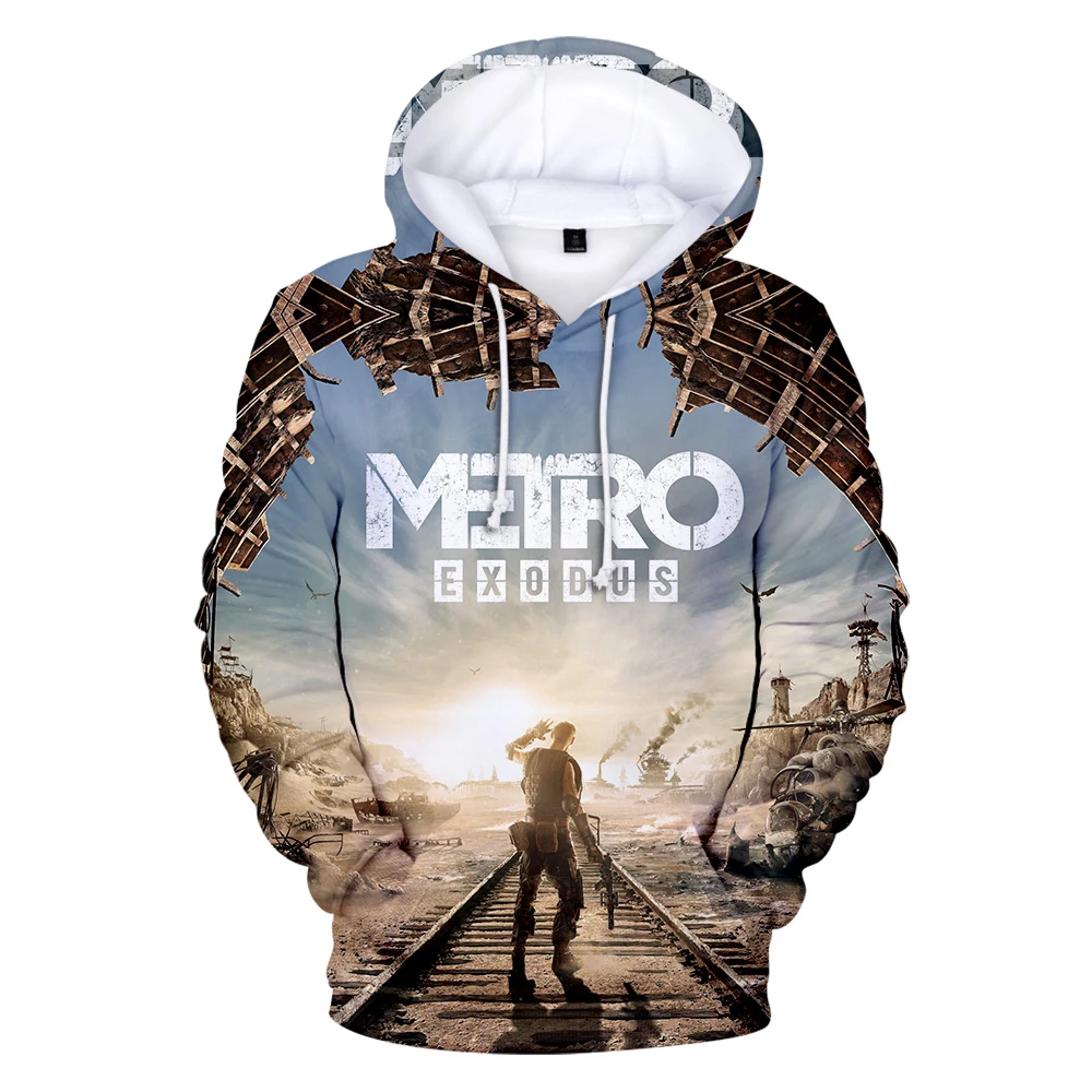 Забавная толстовка с капюшоном metro exodus 3DHoodies Новая модная уличная одежда героями
