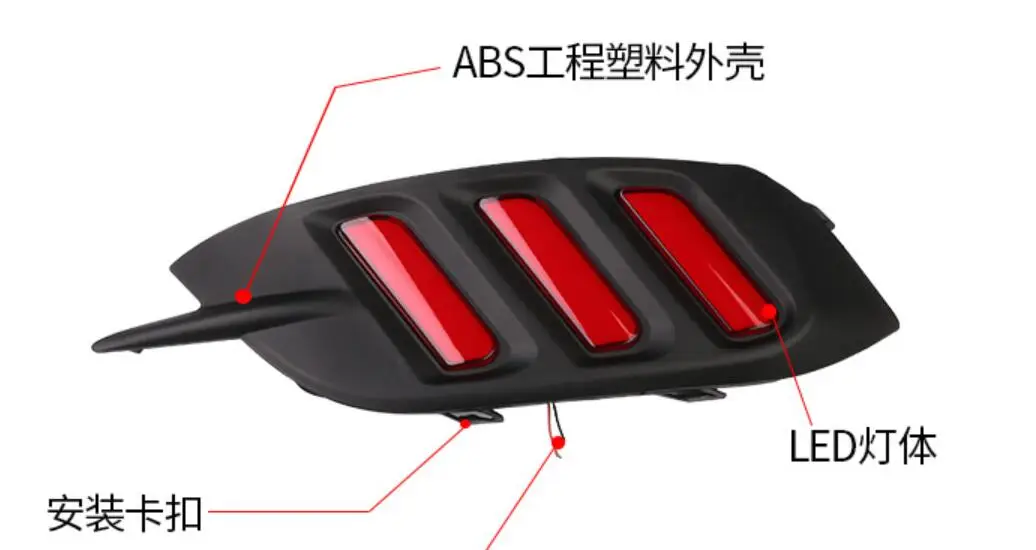 2 шт. отражатель заднего бампера для Honda Civic задний фонарь для вождения тормозные огни противотуманные фары