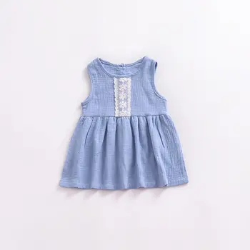 

Models European And American Children'S Skirts Summer Girls Lace Vest Skirt Baby Dress Supply