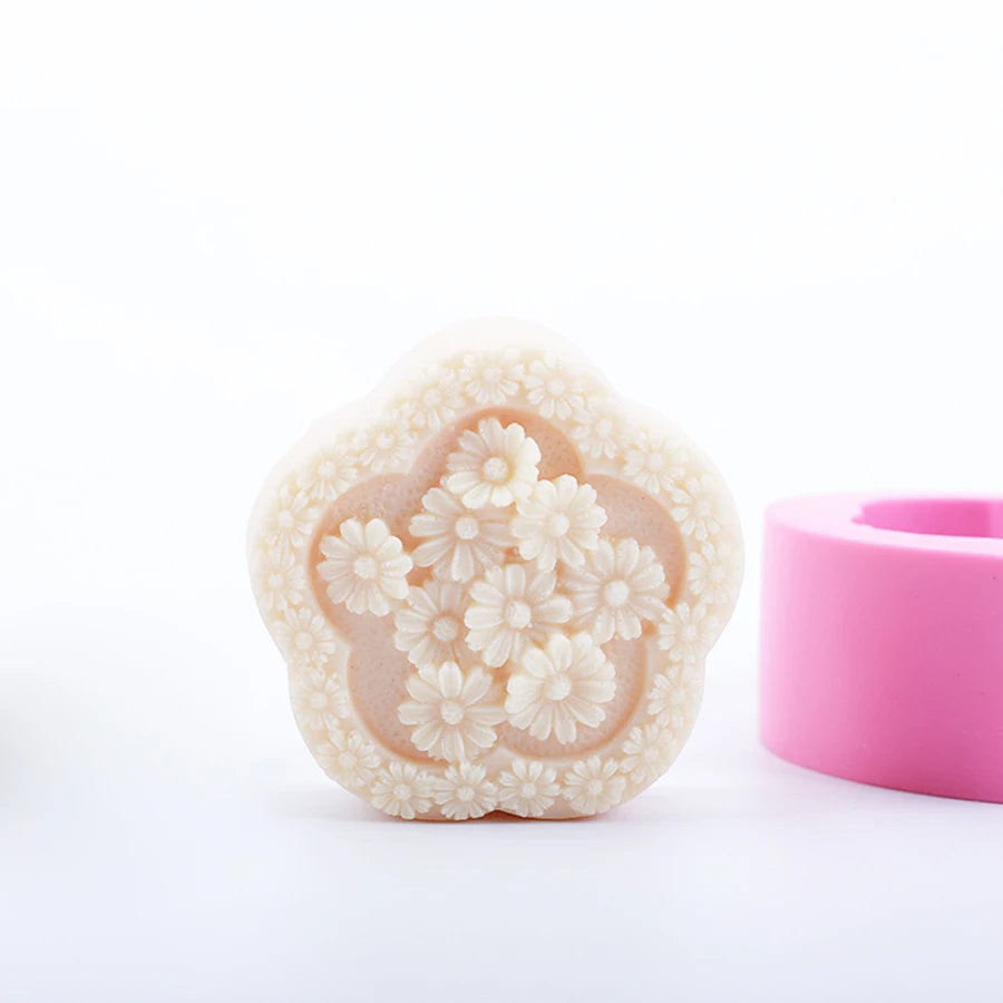 DIY силиконовая форма для мыла на заказ форма «цветы» Мыло Форма хризантемы мыло