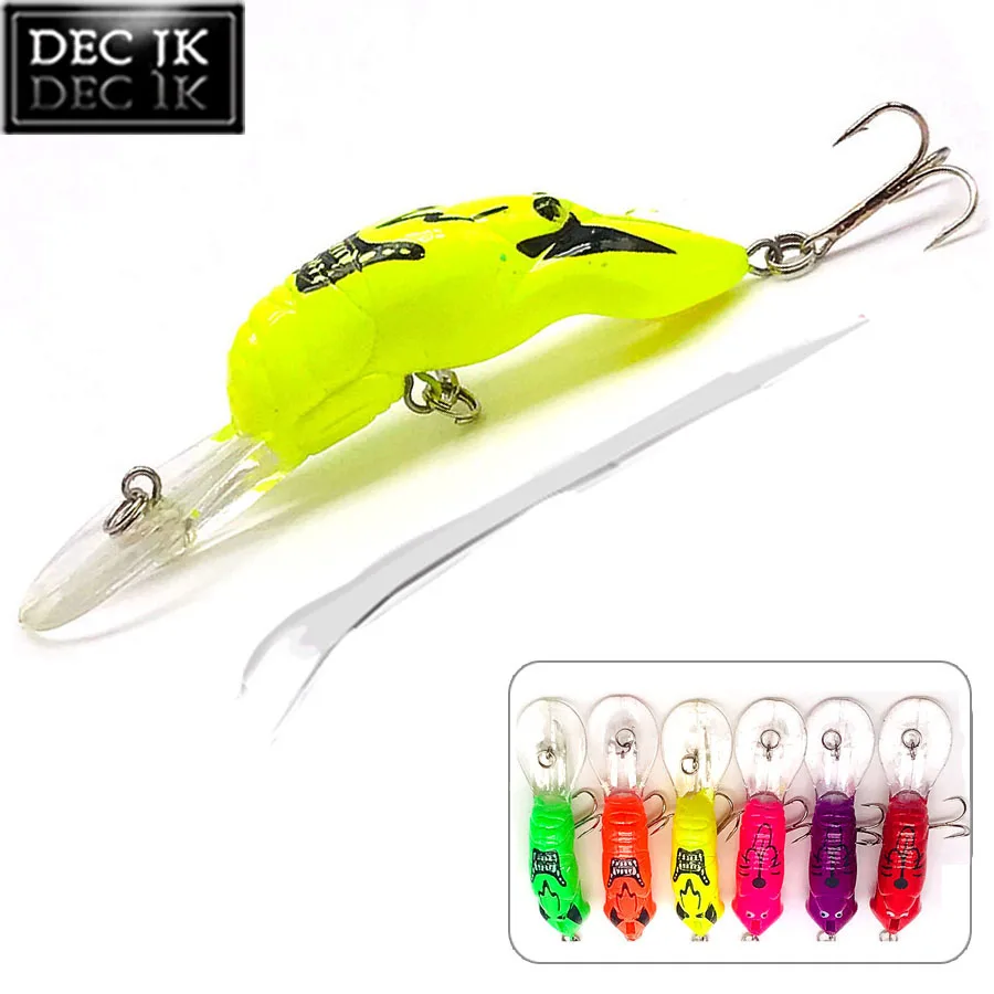 

Bent Minnow Crankbaits Fishing Lures/Tackle Baubles Lifelike Bionic Crayfish Wobbler For Trolling/Pike/Fish Artificial Bait Bass